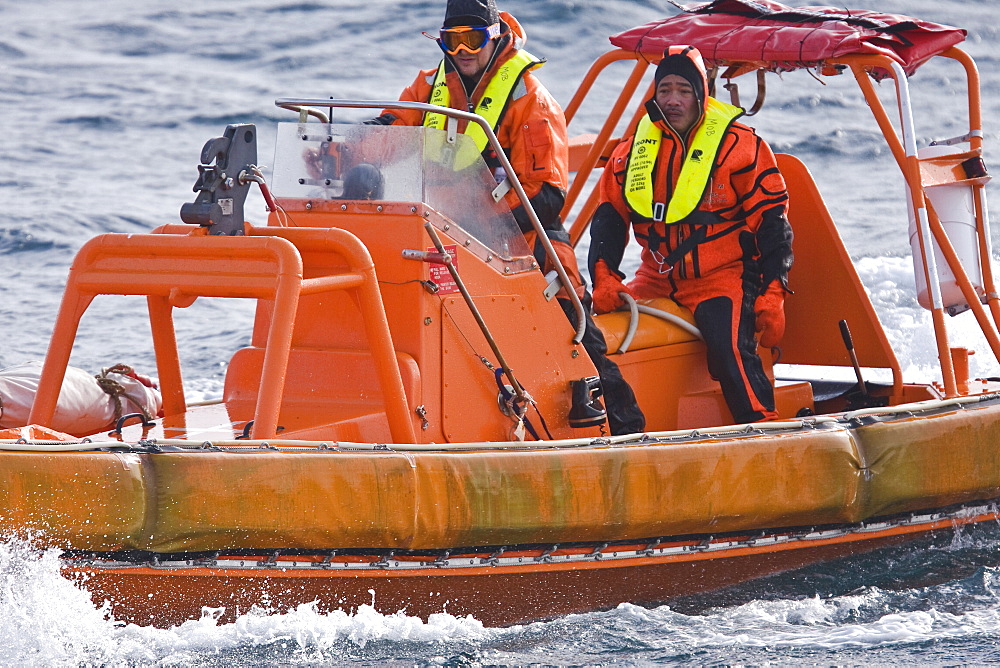 Images of the rescue of 154 people from the sinking expedition ship Explorer in Antarctica