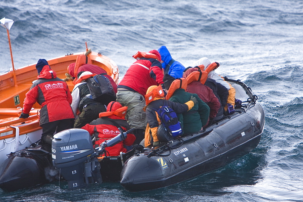 Images of the rescue of 154 people from the sinking expedition ship Explorer in Antarctica