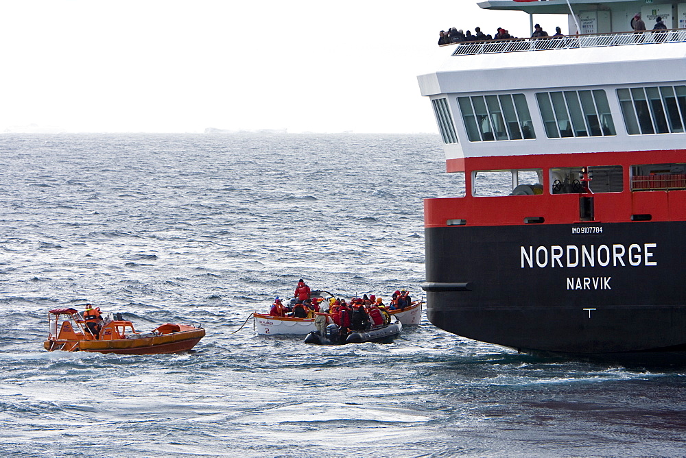 Images of the rescue of 154 people from the sinking expedition ship Explorer in Antarctica