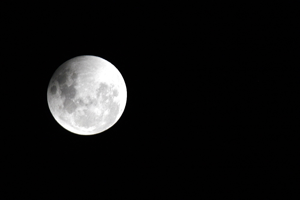 Sequential images from the lunar eclipse photographed from Santiago, Chile on March 3, 2007.