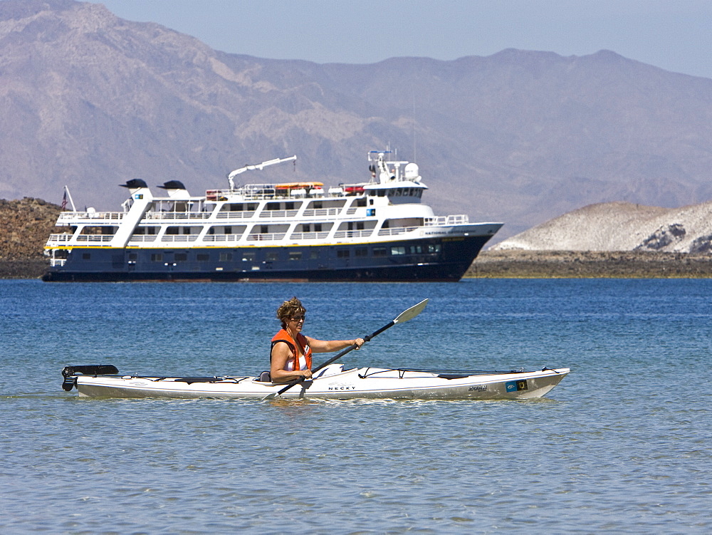 The Lindblad expedition ship National Geographic Sea Bird from around the Gulf of California (Sea of Cortez) and the Baja Peninsula, Mexico.