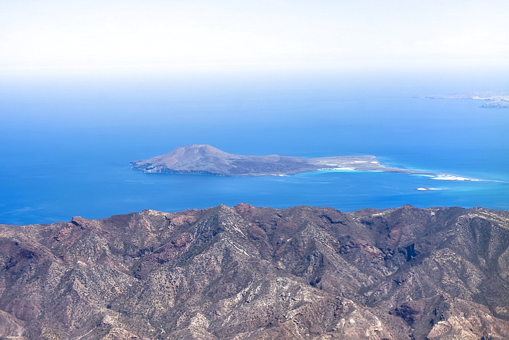 Aerial view of Isla Coronado in the Gulf of California (Sea of Cortez), on the eastern side of the Baja California Peninsula, Baja California Sur, Mexico