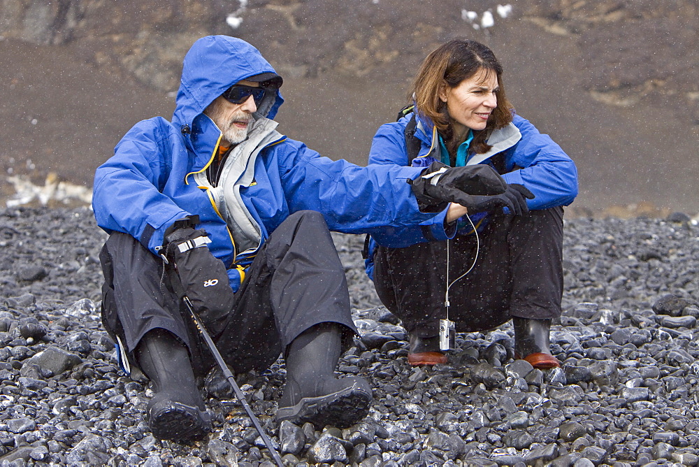 Guests from the Lindblad Expedition ship National Geographic Endeavour, Antarctica