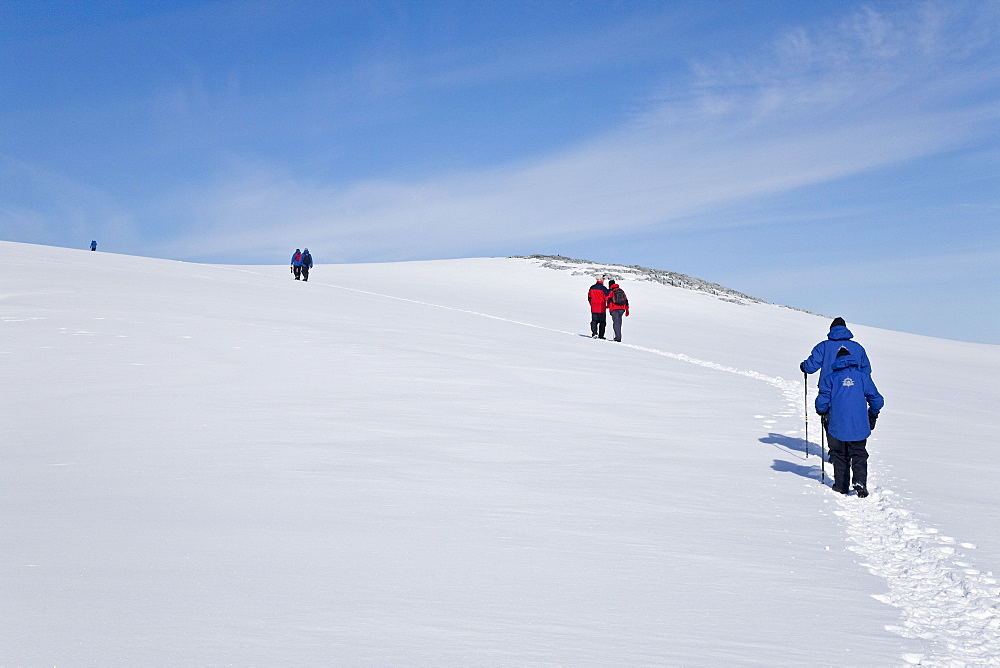 Guests from the Lindblad Expedition ship National Geographic Endeavour, Antarctica