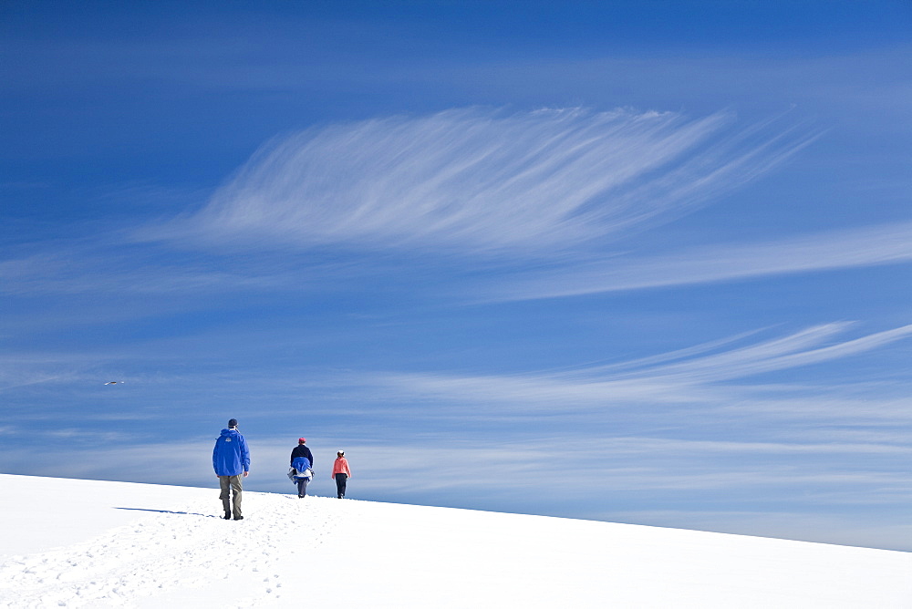 Guests from the Lindblad Expedition ship National Geographic Endeavour, Antarctica