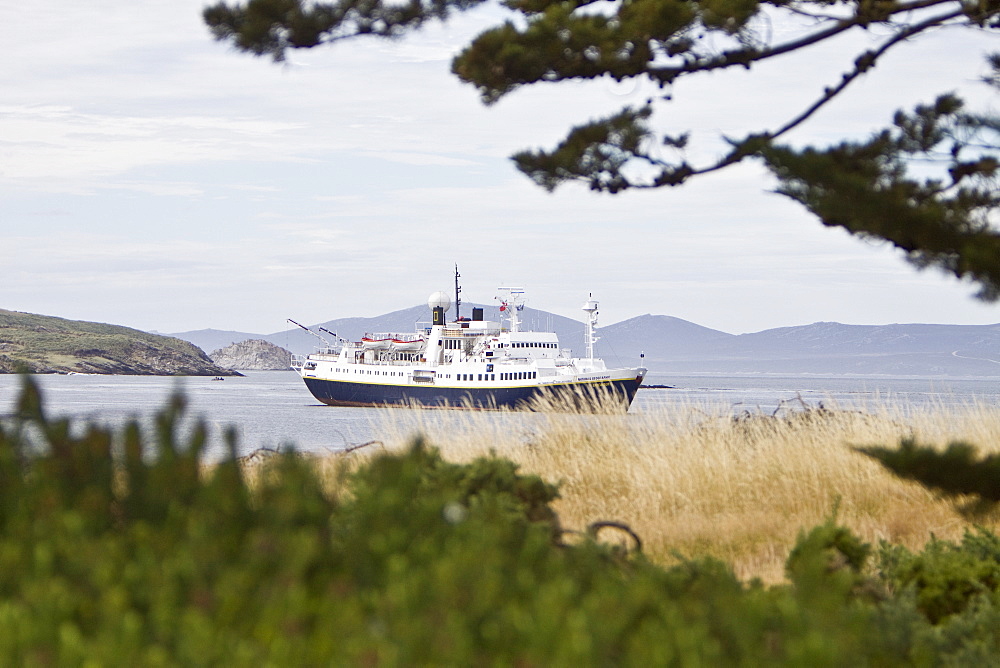 The Lindblad Expedition ship National Geographic Endeavour celebrates crossing the Antarctic Circle