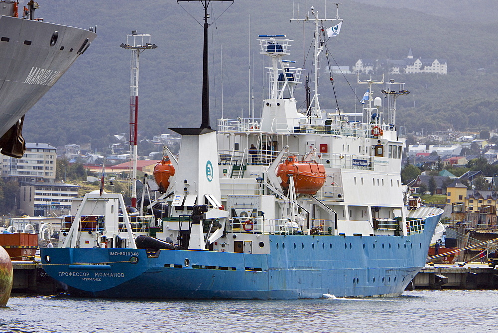 Views of the town of Ushuaia, Argentina