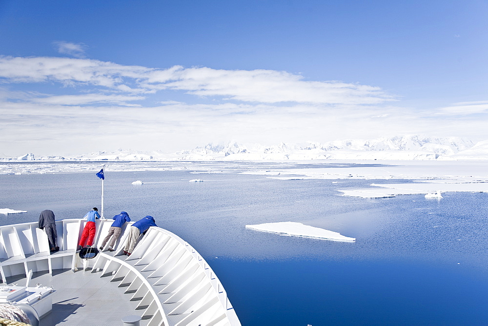 Guests from the Lindblad Expedition ship National Geographic Explorer, Antarctica