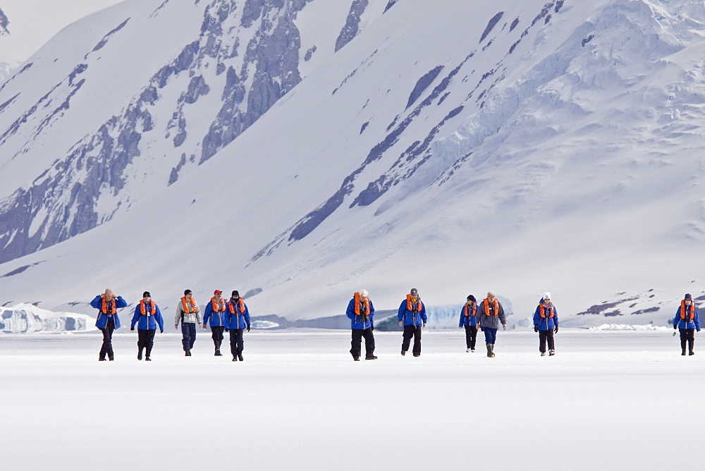 Guests from the Lindblad Expedition ship National Geographic Explorer, Antarctica