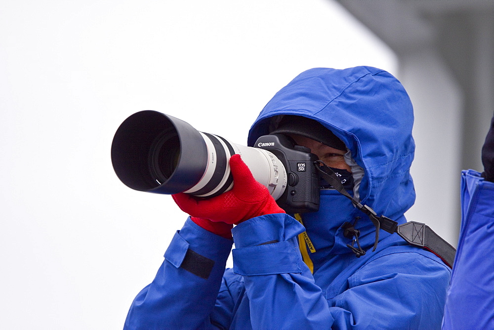 Guests from the Lindblad Expedition ship National Geographic Explorer, Antarctica