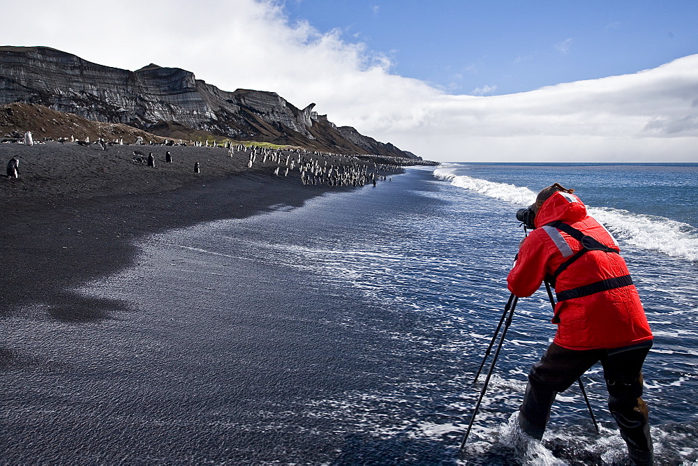 Natural history staff from the Lindblad Expedition ship National Geographic Explorer doing various things in and around the Antarctic Peninsula