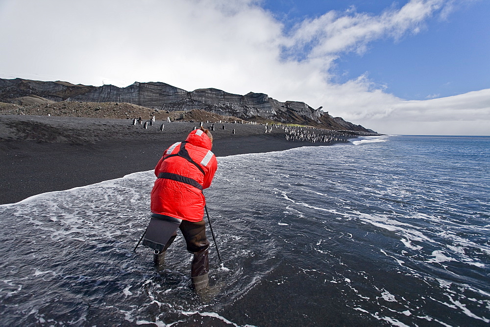 Natural history staff from the Lindblad Expedition ship National Geographic Explorer doing various things in and around the Antarctic Peninsula