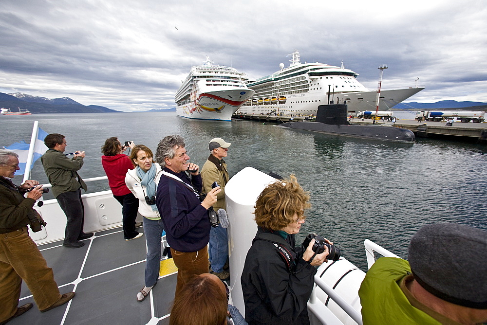 Views of the town of Ushuaia, Argentina