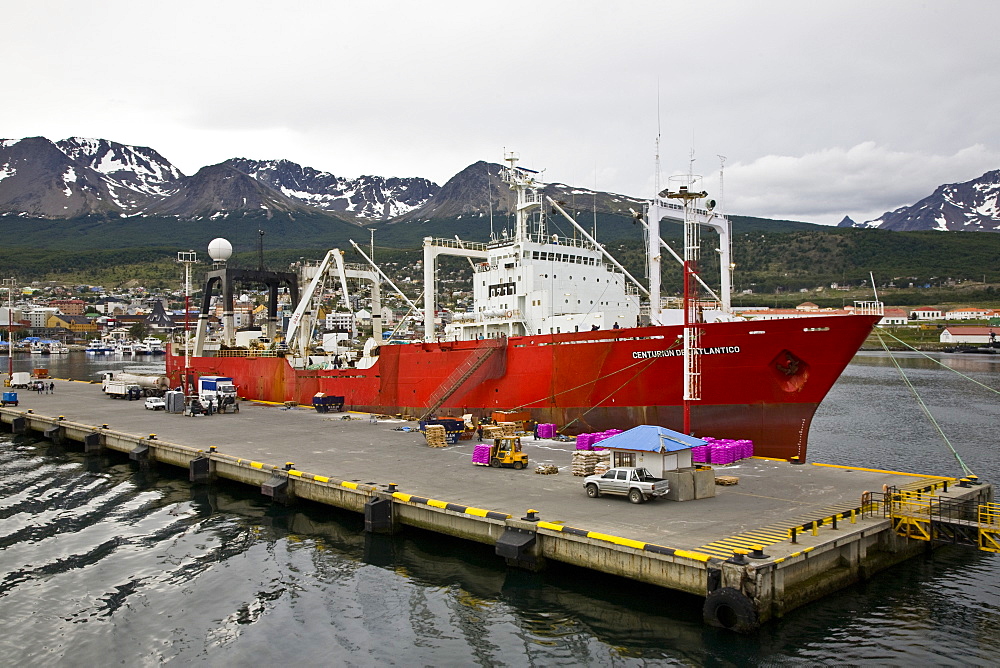 Views of the town of Ushuaia, Argentina