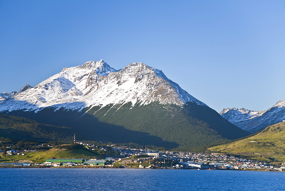 Views of the town of Ushuaia, Argentina