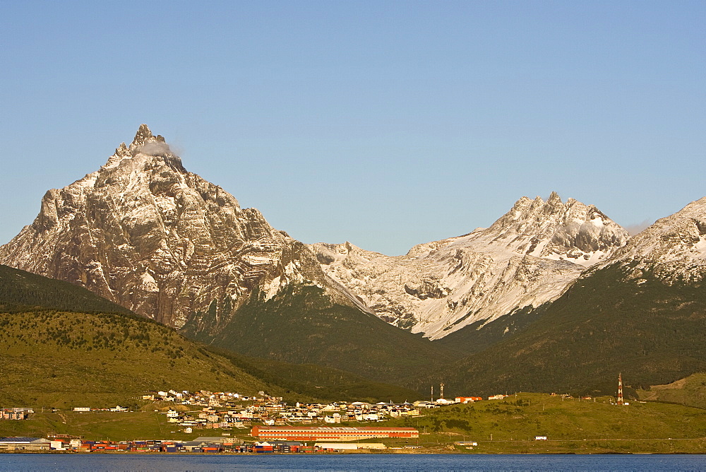 Views of the town of Ushuaia, Argentina