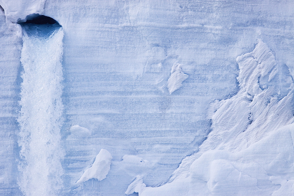 Views of Austfonna, an ice cap located on Nordaustlandet in the Svalbard archipelago, Norway