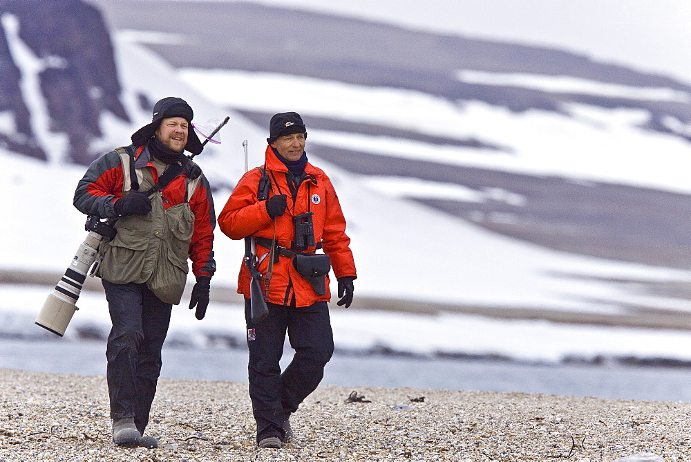 Natural history staff from the Lindblad Expedition ship National Geographic Explorer doing various things in and around the Svalbard Archipelago