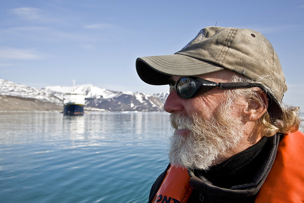 Natural history staff from the Lindblad Expedition ship National Geographic Explorer doing various things in and around the Svalbard Archipelago