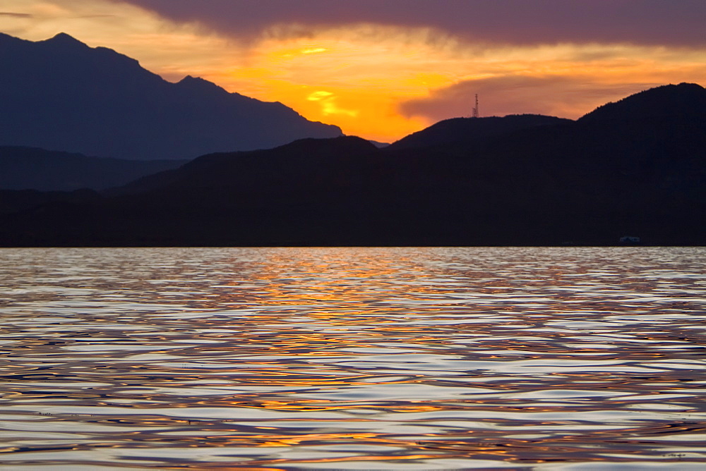 Sunrise/sunset in the Gulf of California (Sea of Cortez), Mexico.