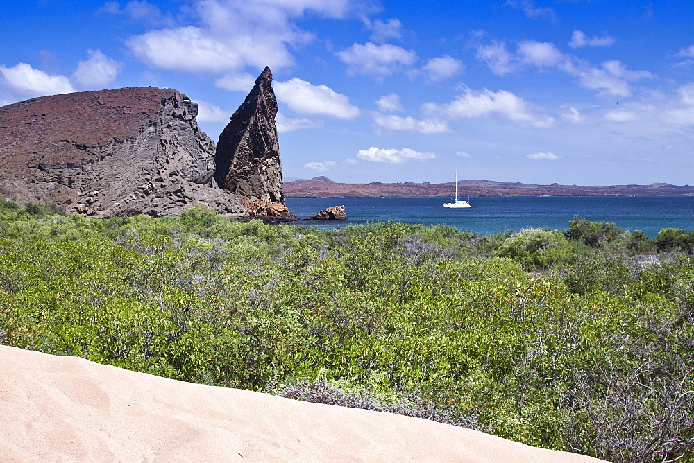 Pinnacle on Bartolome Island Archipeligo, Ecuador. Pacific Ocean.