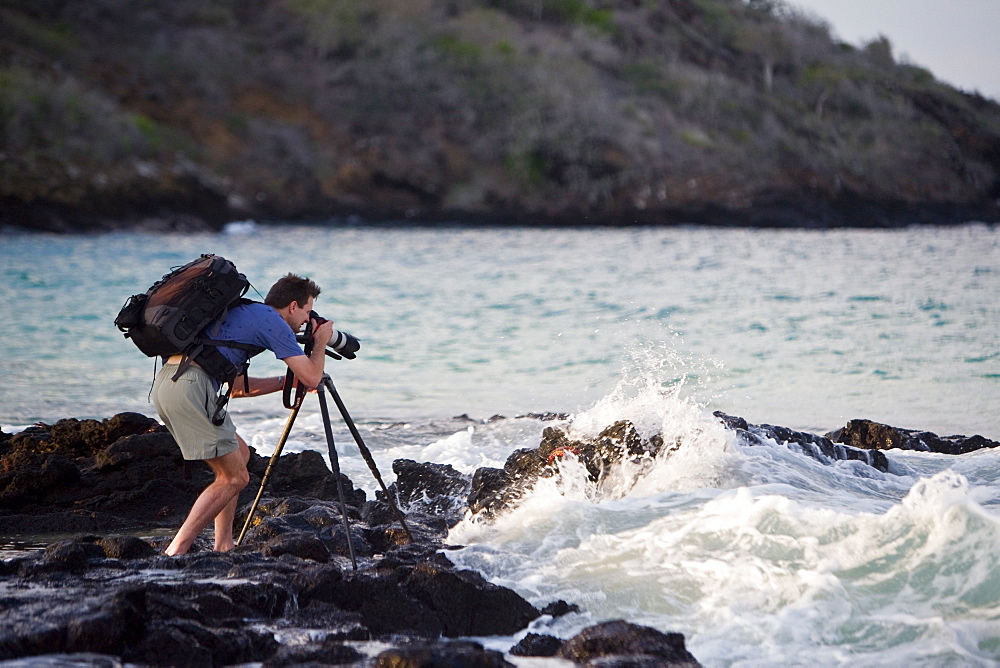 Lindblad Expeditions Guests doing fun and exciting things in the Galapagos Island Archipeligo, Ecuador. No model releases.