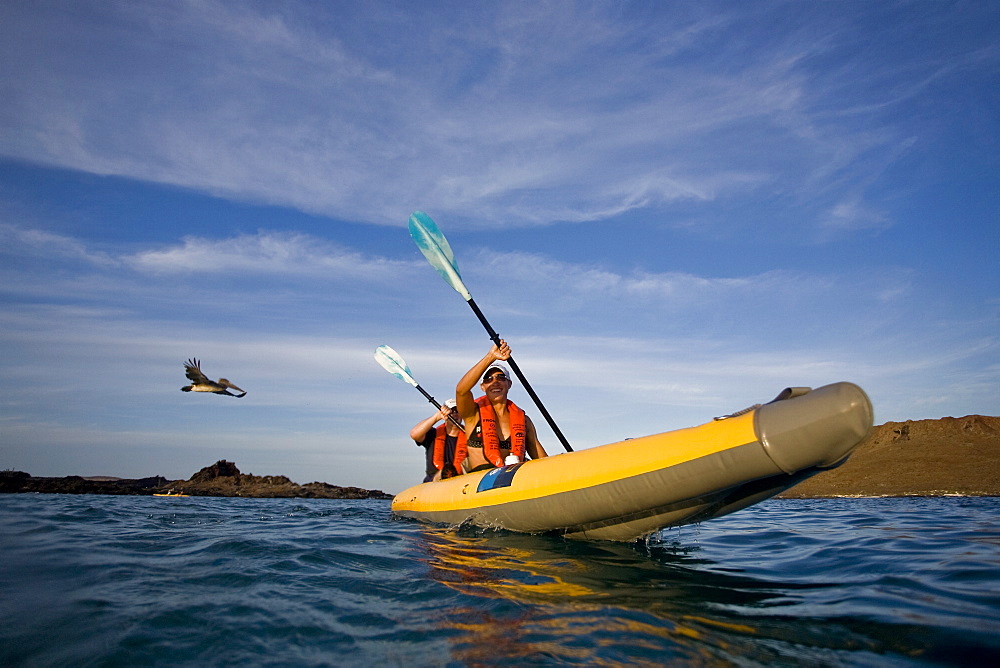 Lindblad Expeditions Guests doing fun and exciting things in the Galapagos Island Archipeligo, Ecuador. No model releases.