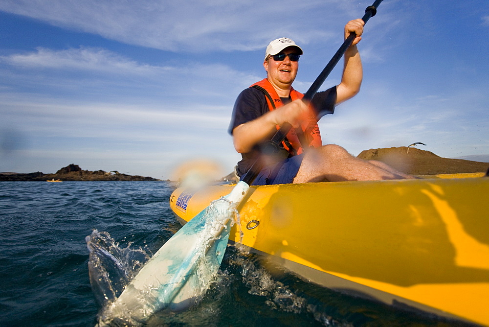 Lindblad Expeditions Guests doing fun and exciting things in the Galapagos Island Archipeligo, Ecuador. No model releases.