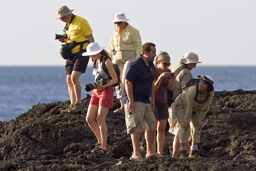 Lindblad Expeditions Guests doing fun and exciting things in the Galapagos Island Archipeligo, Ecuador. No model releases.