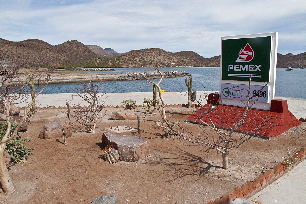 Views of the new (2009) marina still under construction at Puerto Escondido, Baja California Sur, Mexico.