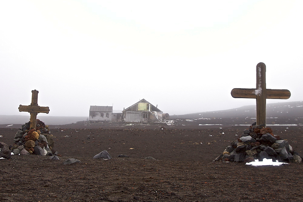 Views of Deception Island, an island in the South Shetland Islands off the Antarctic Peninsula