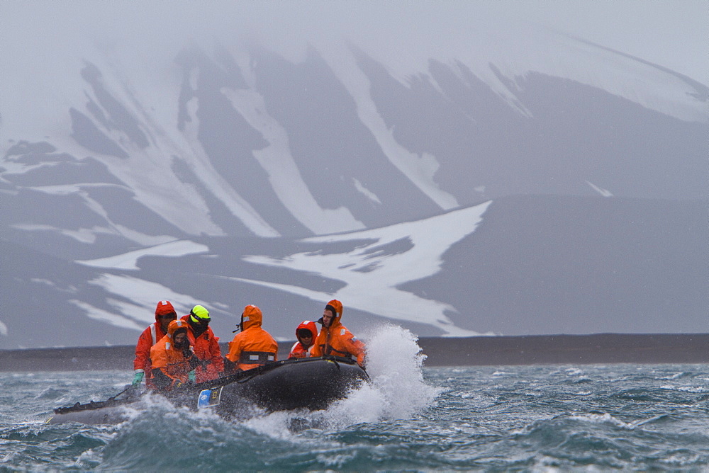 Staff from the Lindblad Expedition ship National Geographic Explorer in Antarctica