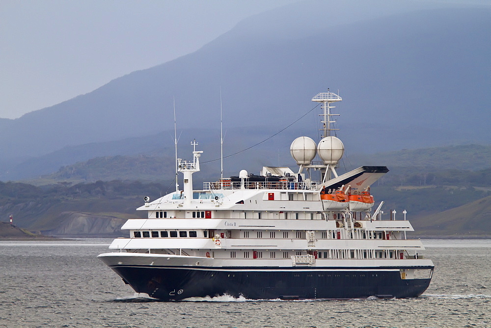 Expedition ship Clelia II operating from Ushuaia, Argentina to the Antarctic Peninsula in Antarctica, Southern Ocean