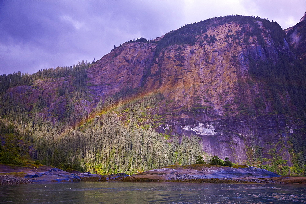 Rainbow in Ford's Terror, Southeast Alaska, USA