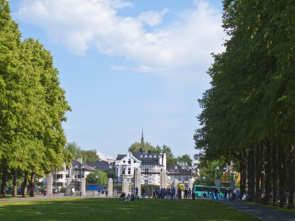 Scenic views of the Vigeland Sculpture Park in Oslo, Norway