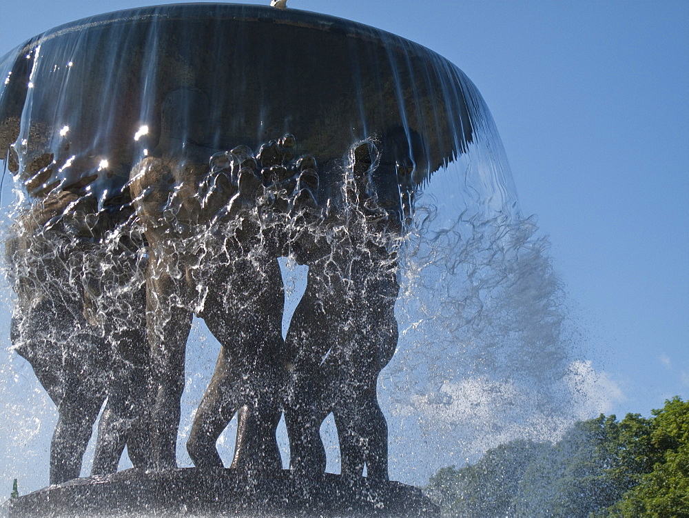 Scenic views of the Vigeland Sculpture Park in Oslo, Norway