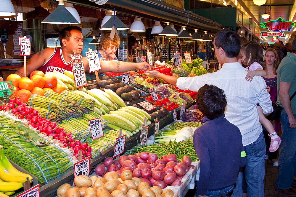 Pike Place Market in downtown Seattle, Washington, USA