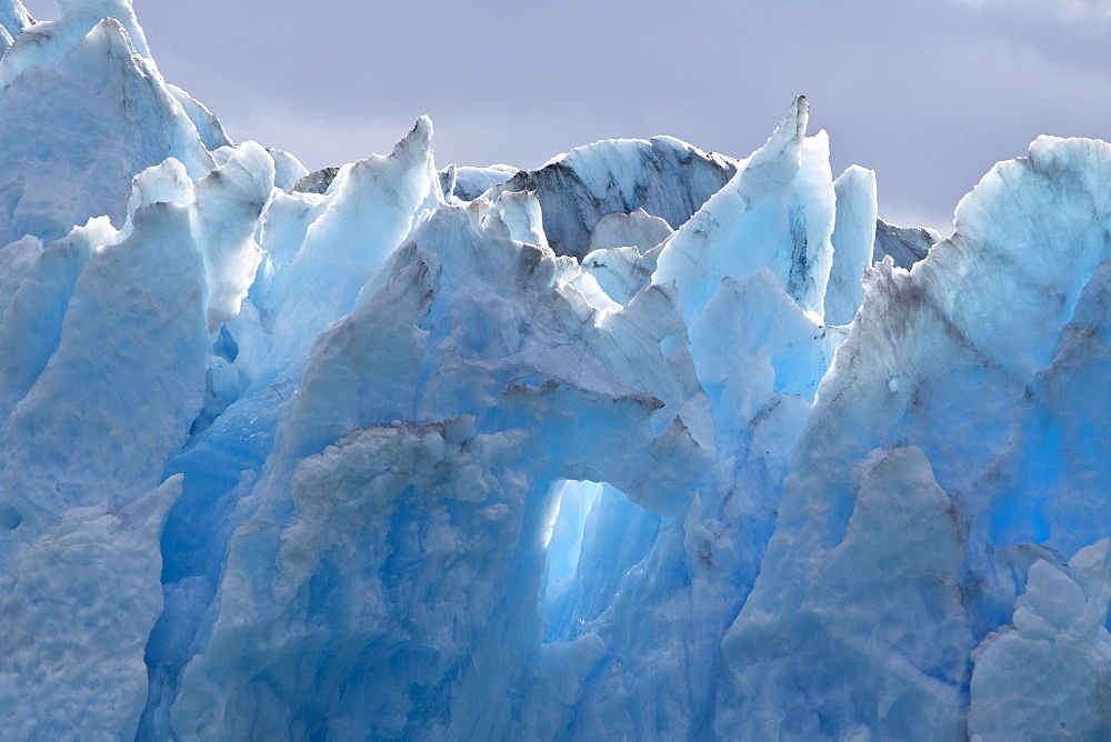 South Sawyer Glacier in Tracy Arm - Fords Terror Wilderness area in Southeast Alaska, USA, Pacific Ocean