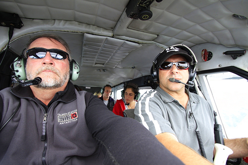 Flightseeing in Denali National Park with Sheldon Air starting in Talkeetna and approaching Mt. McKinley from the south in the Alaska Range, Denali National Park, Alaska