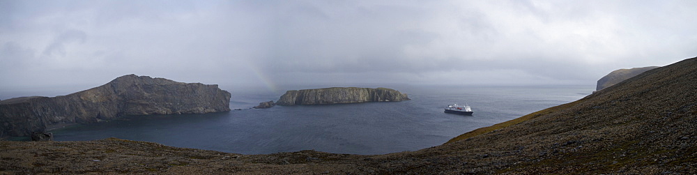 The Fuglefjellet cliffs (411m) on Bear Island (Bjornoya) in the Svalbard Archipelago, Norway. MORE INFO These cliffs form the highest seabird cliffs in the North Atlantic Ocean.