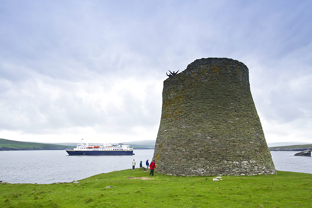 View of Mousa Island in Shetland, Scotland