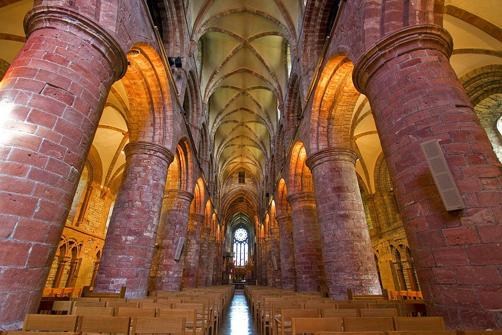 12th Century St. Magnus Cathedral in the town of Kirkwall, Orkney Islands, Scotland