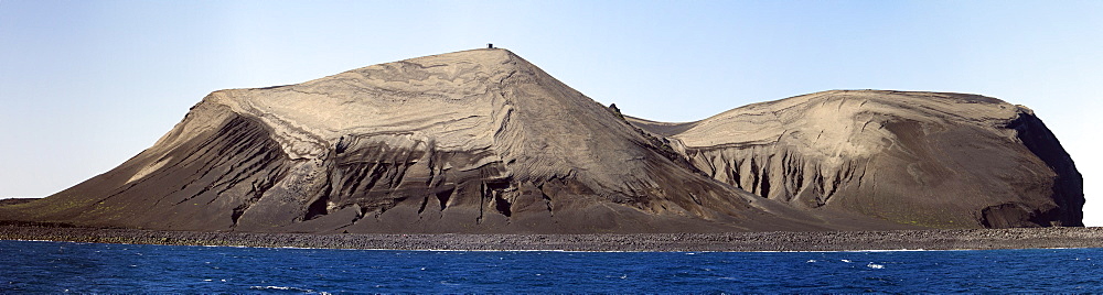 Views of the volcanic island Surtsey (Icelandic, meaning "Surtur's island"), the southernmost point of Iceland