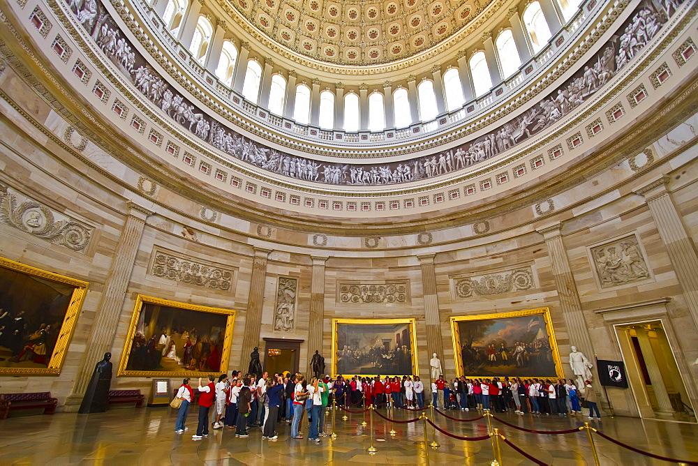 Views of the interior of the United States Capitol Building, Washington, D.C., USA