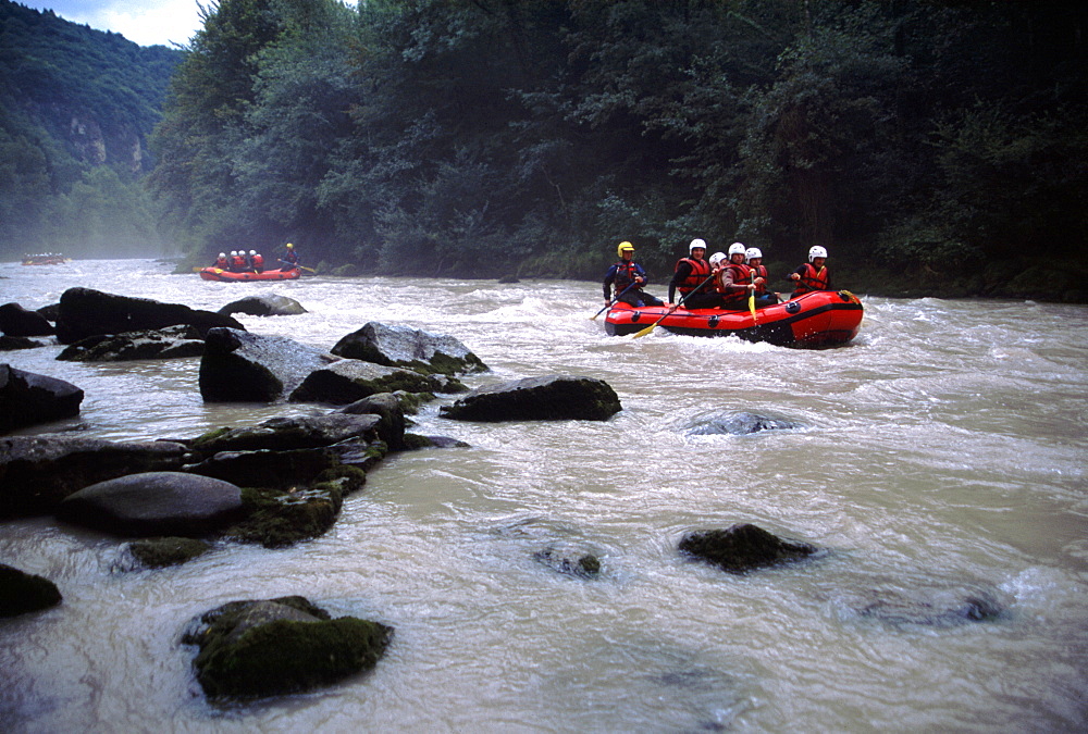 Rafting. French Alps