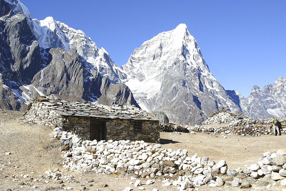 Traditional Stone Building. Everest Trail, Nepal.