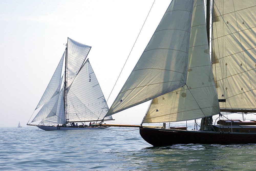 Yachts. Classic Boats, Sailing River Dart, Dartmouth, Devon.