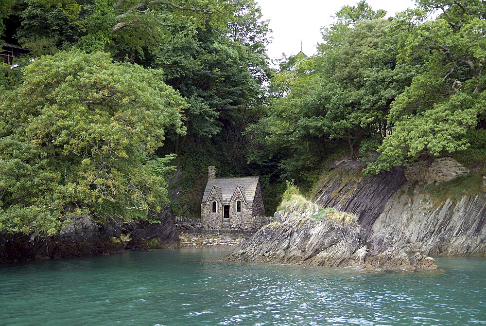 dartmouth -old boat houseBoat House. River Dart, Dartmouth, Devon.