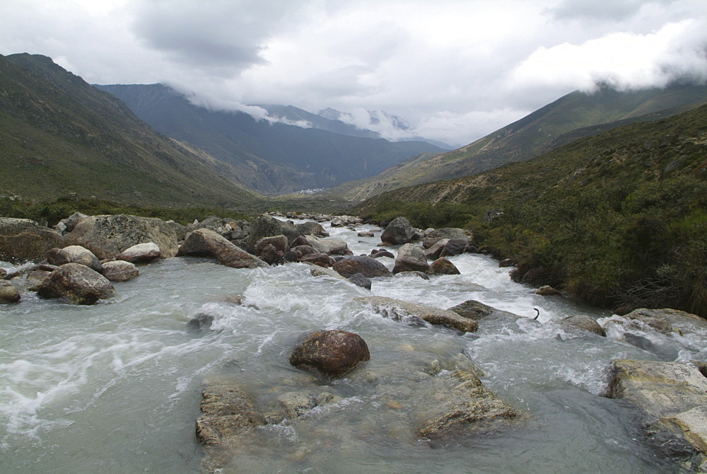 River. Tibet.