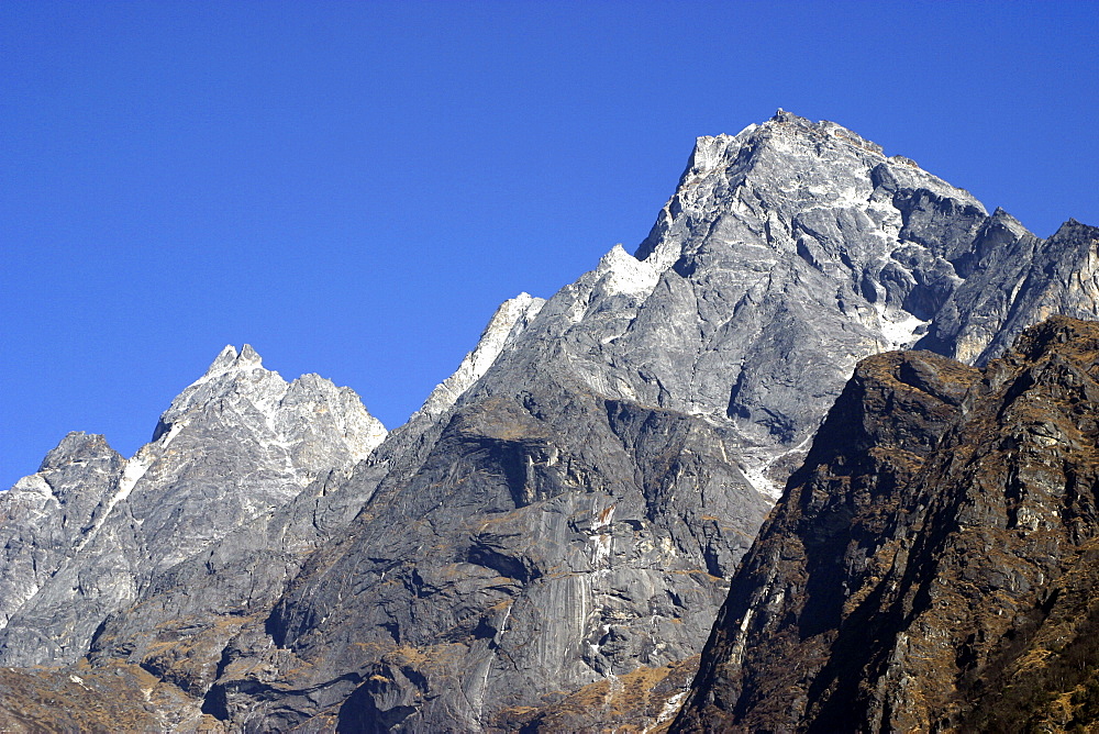 Himalayan Scenic. Mountain Peaks. Nepal.